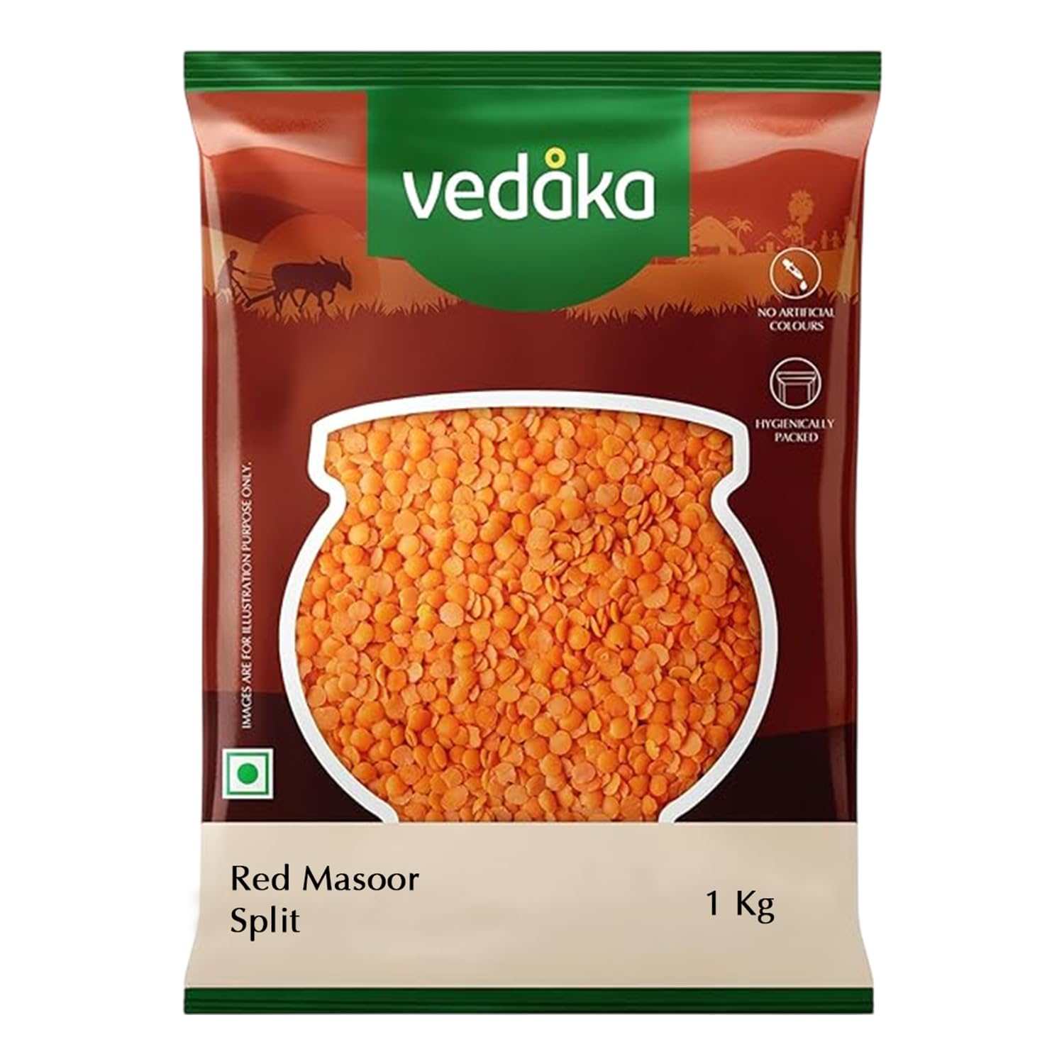 Vedaka Red Masoor Dal Split - Distacart