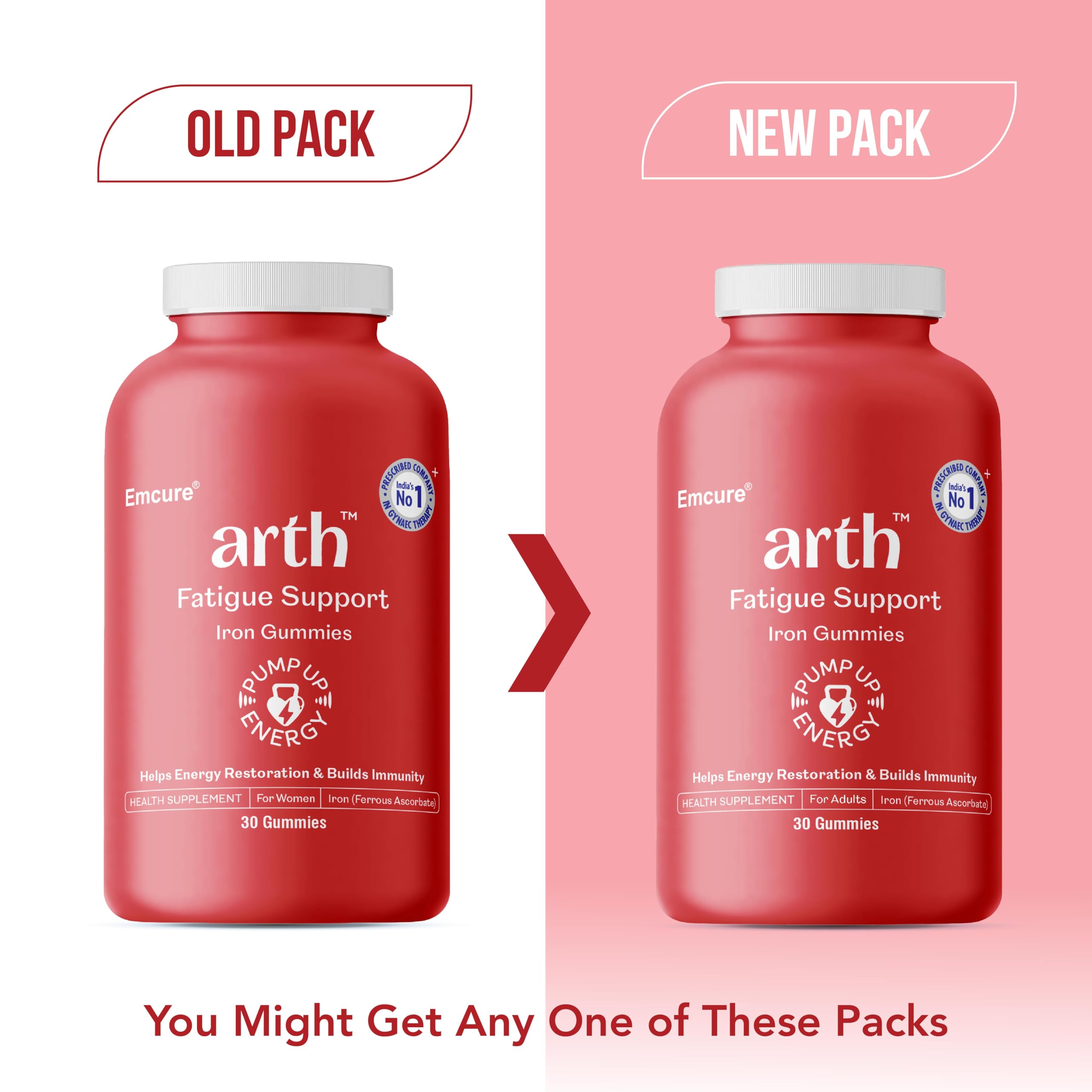 Arth Chelated Iron Gummies | 6x Higher Absorption | With Clinically Tested Ferrous Ascorbate|Haemoglobin & Energy Booster| Helps with Anaemia, Fatigue & Lethargy | Supports Hair, Skin & Nails |No Metallic Taste & Gentle On The Gut | 30 Veg Gummies