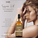Thumbnail for Vokin Biotech Organic Sesame Pure Cold Pressed Oil For Hair, Body, Skin Care, Massage,