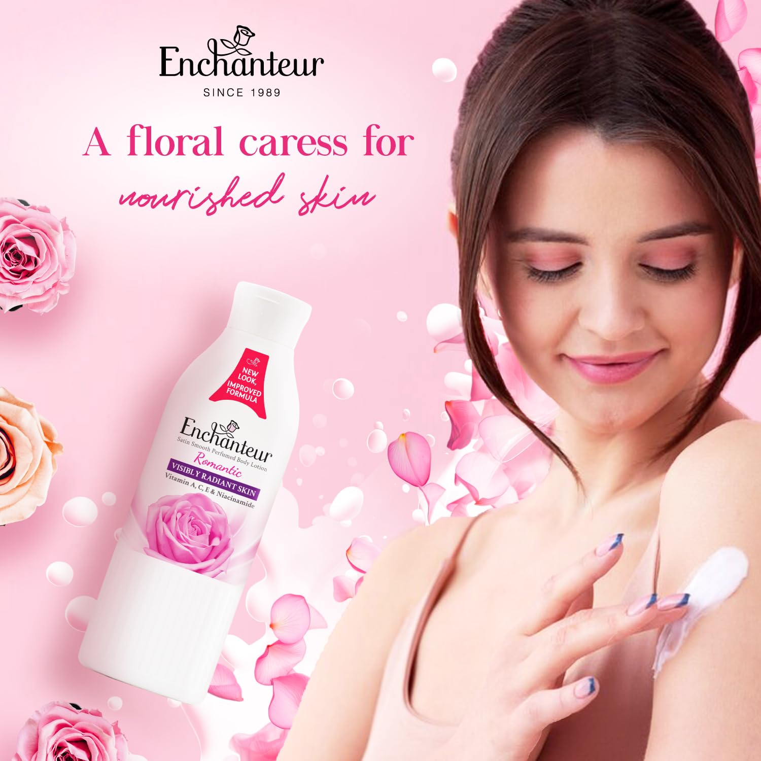 Enchanteur Romantic Satin Smooth Perfumed Body Lotion - Distacart