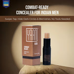 Thumbnail for YAAN MAN Natural Concealer For Men for Normal Skin(Dark Shade), 4.4g|Erase Dark Circles, Scars, Pigmentation| Perfection Stick For Perfect Skin, Medium Coverage|With Shea Butter and Vitamin E