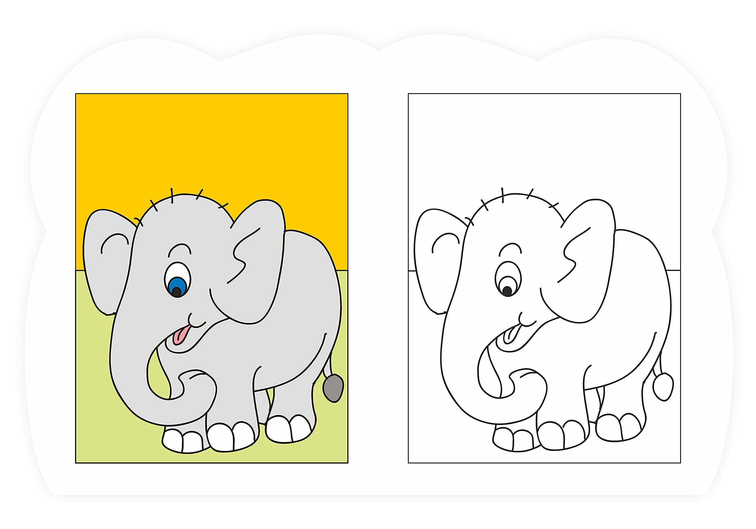 Coloring Book For Kids: Scholars Hub Copy Colour Book - Vol 1, Vol 2 (Set Of 2 Books) (For Ages 3+) | 64 Pages - Dista