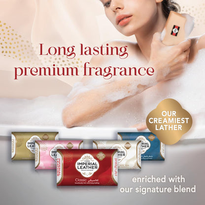 Cussons Imperial Leather Soap 125 g Classic bathing bar, rich creamy lather, long-lasting fragrance,