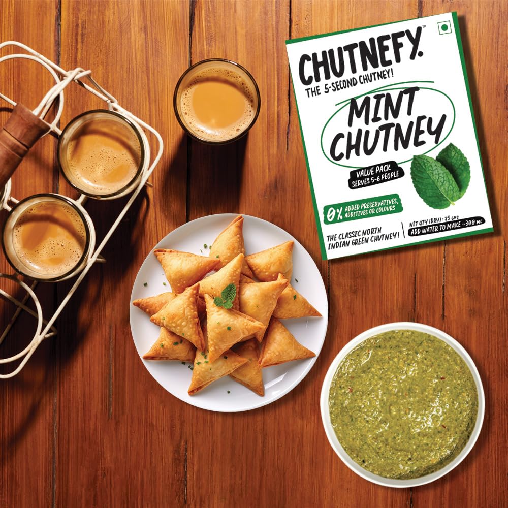 Chutnefy Mint Chutney | Delicious & Ready-to-Eat | 5-Second Instant Chutney - Dista