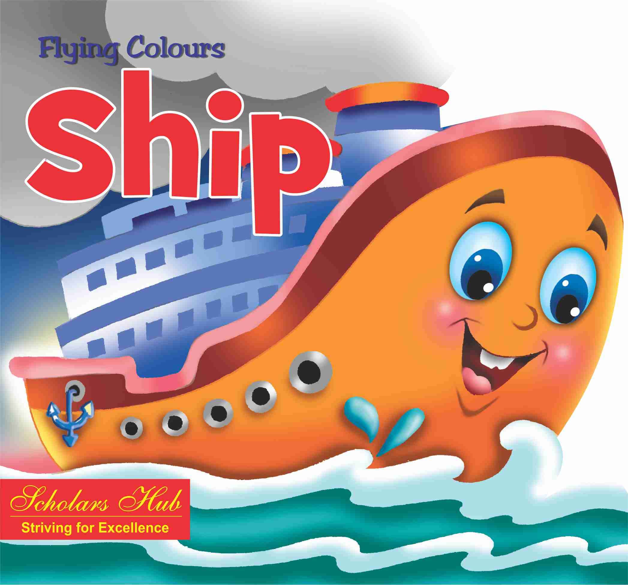 Flying Colours Cut Out Board Book - Ship - Dista