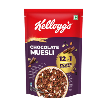 New Kellogg's Chocolate Muesli 57% Multigrain, Fruit, Nut & Seeds - Distacart
