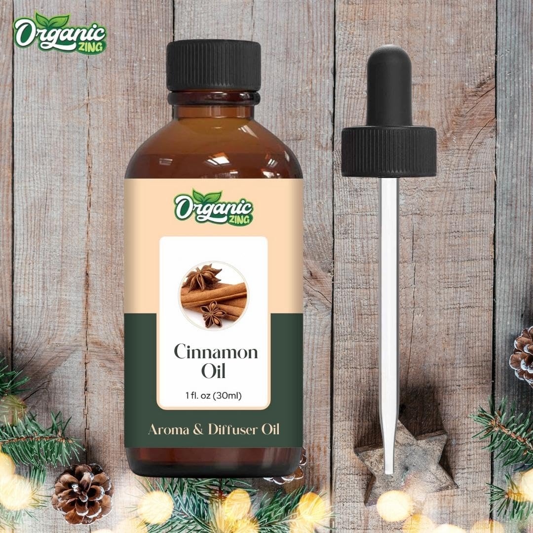 Organic Zing Cinnamon Aroma & Diffuser Oil for DIY Candle & Soap Making