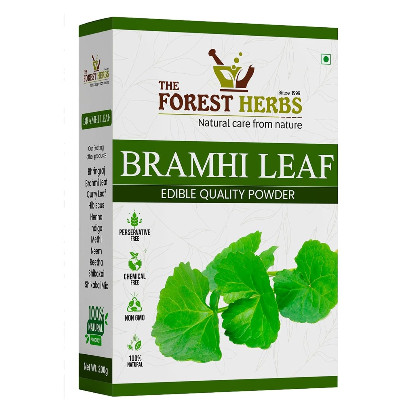 Forest Herbs Brahmi Leaf Hair Care Powder - Distacart