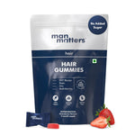 Thumbnail for Man Matters Biotin Nourish Hair Gummies - Strawberry Flavor With Zinc & Multivitamins