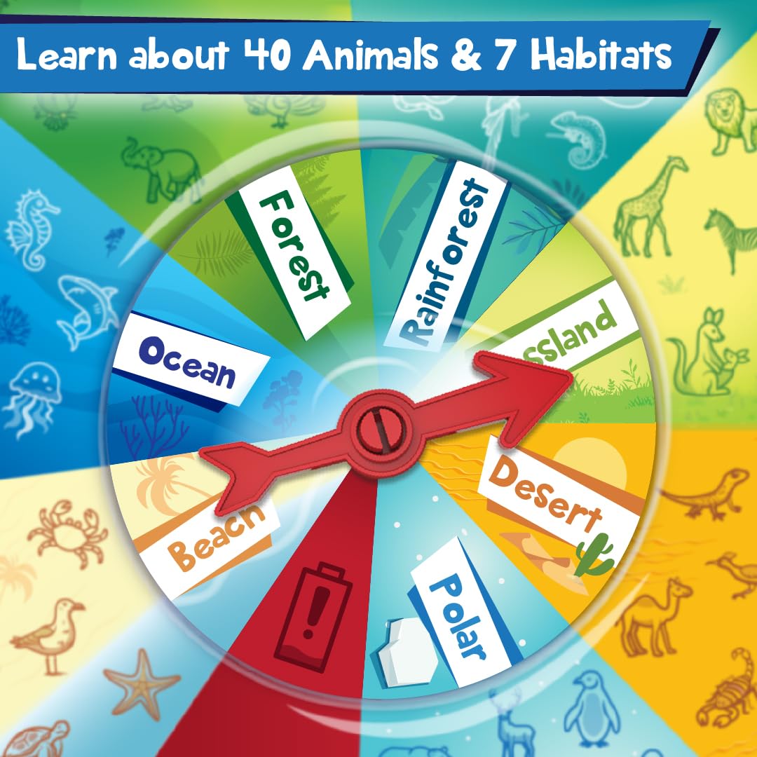 Imagimake Rescue Quest–Animals & Habitats | Spin, Discover & Rescue Animals | Educational Toys |Fun Board Games for Friends & Family Night |Travel-Friendly Indoor Game |Gift for Kids Ages 5,6,7,8,9,10