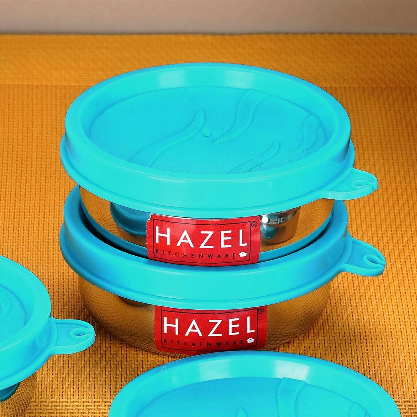 HAZEL Stainless Steel Airtight Containers for Kitchen Storage | Set of 2-150ML Each - Dista