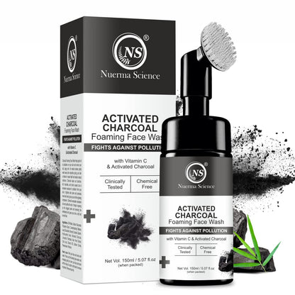 Nuerma Science Charcoal Foaming Face Wash - Distacart