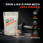 Thumbnail for FUELONE Max Gainer (Caramel Toffee, | High-Calorie Gainer with Added Digestive Enzymes