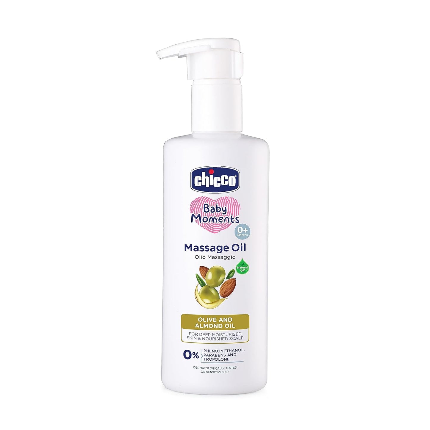 Chicco Baby Moments Massage Oil For Moisturised Skin, Nourished Hair & Scalp - Distacart