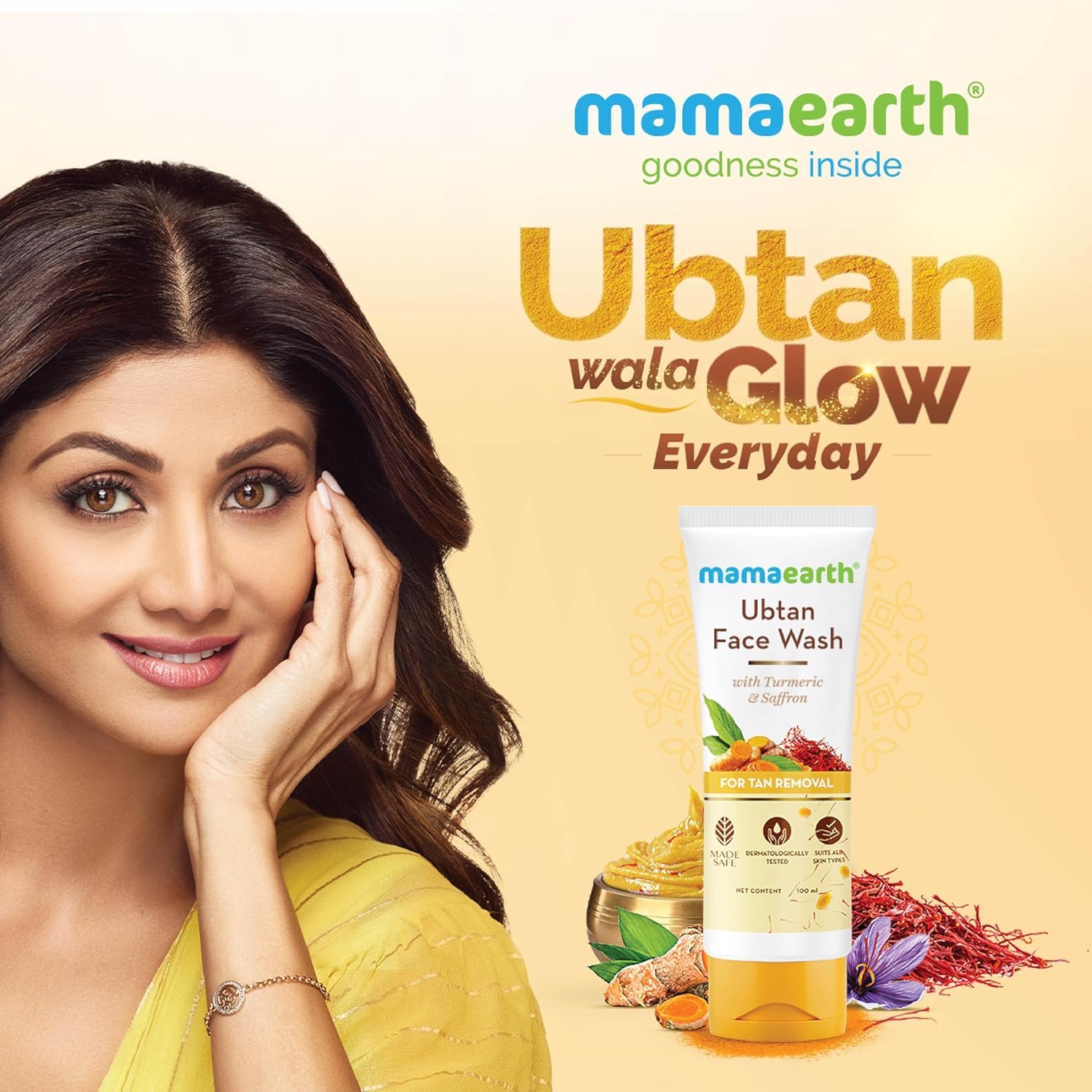 Mamaearth Ubtan Face Wash For Tan Removal - Distacart