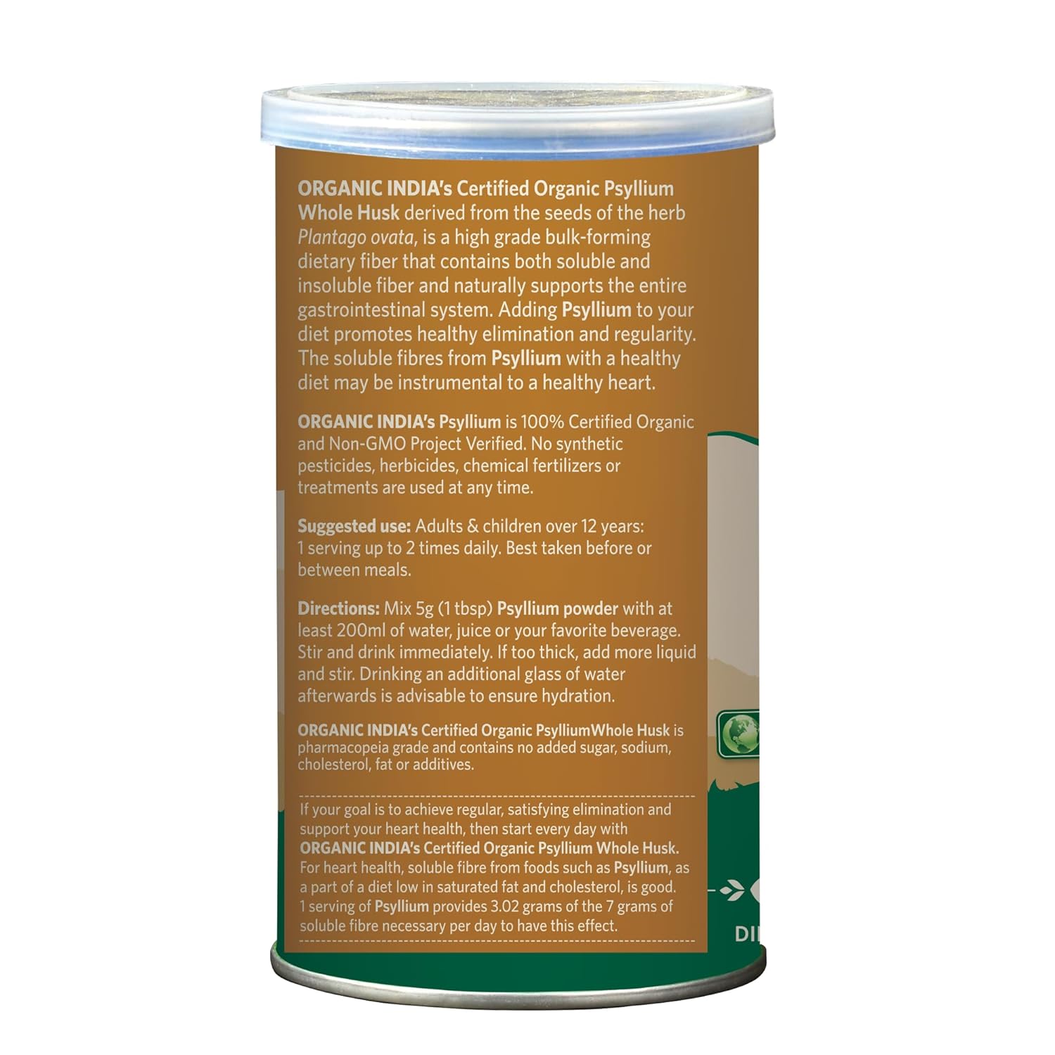 Organic India Psyllium Husk 100 Gram - Distacart