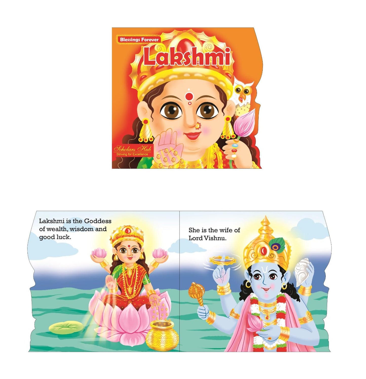 Blessings Forever-Goddess Saraswati (Die-Cut Board Book) - Dista