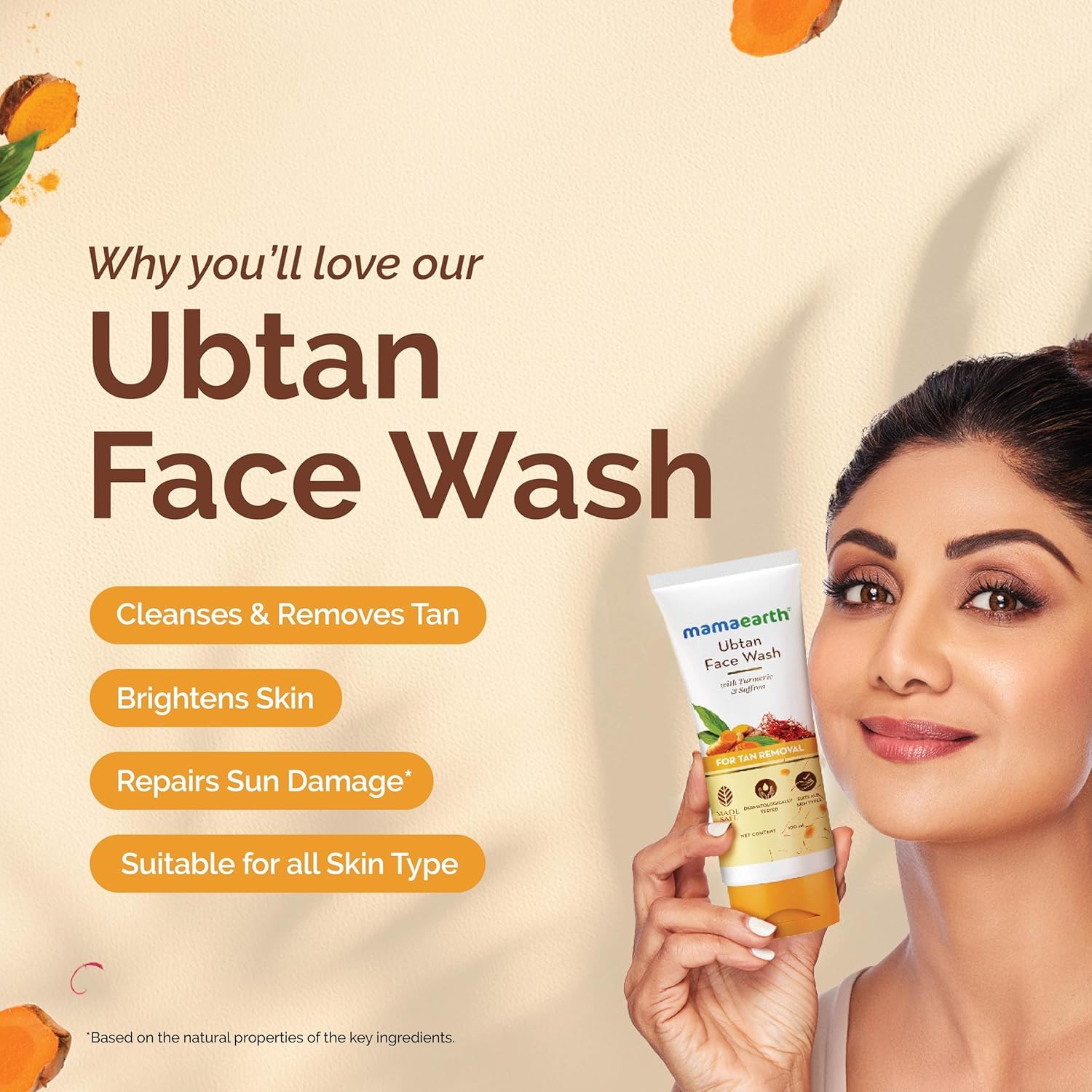 Mamaearth Ubtan Face Wash For Tan Removal - Distacart