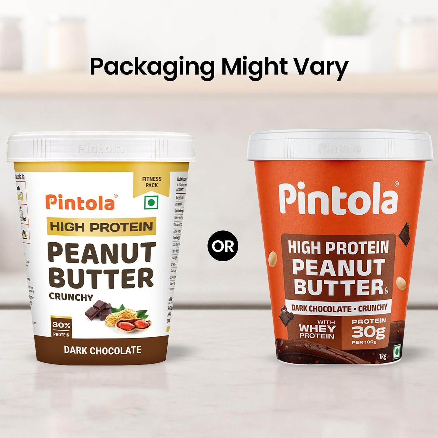 Pintola High Protein Dark Chocolate Crunchy Peanut Butter - Dista