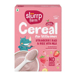 Thumbnail for Slurrp Farm Instant Cereal With Ragi, Rice & Strawberry with Milk - Distacart