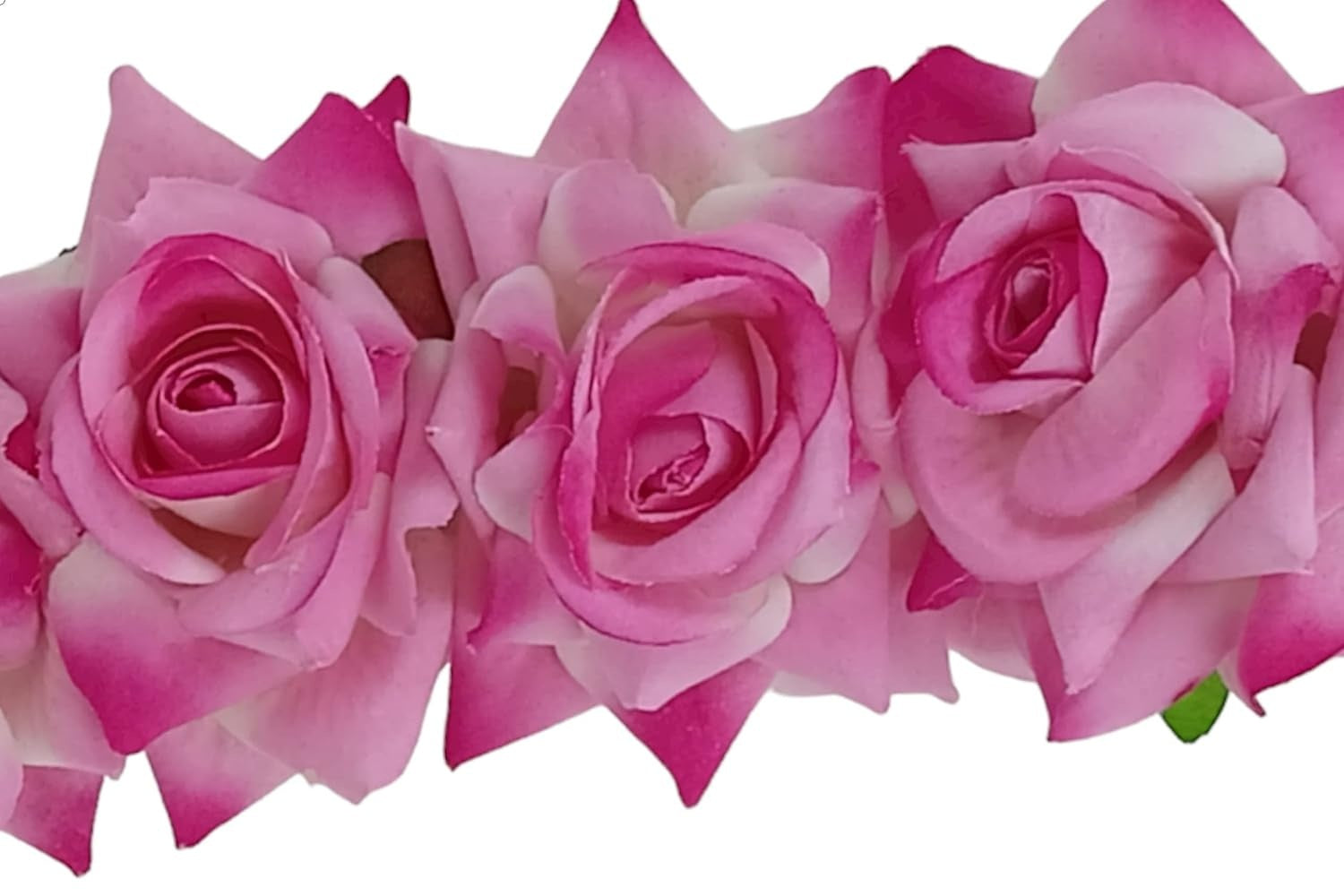 Baby Pink Velvet Rose Gajra