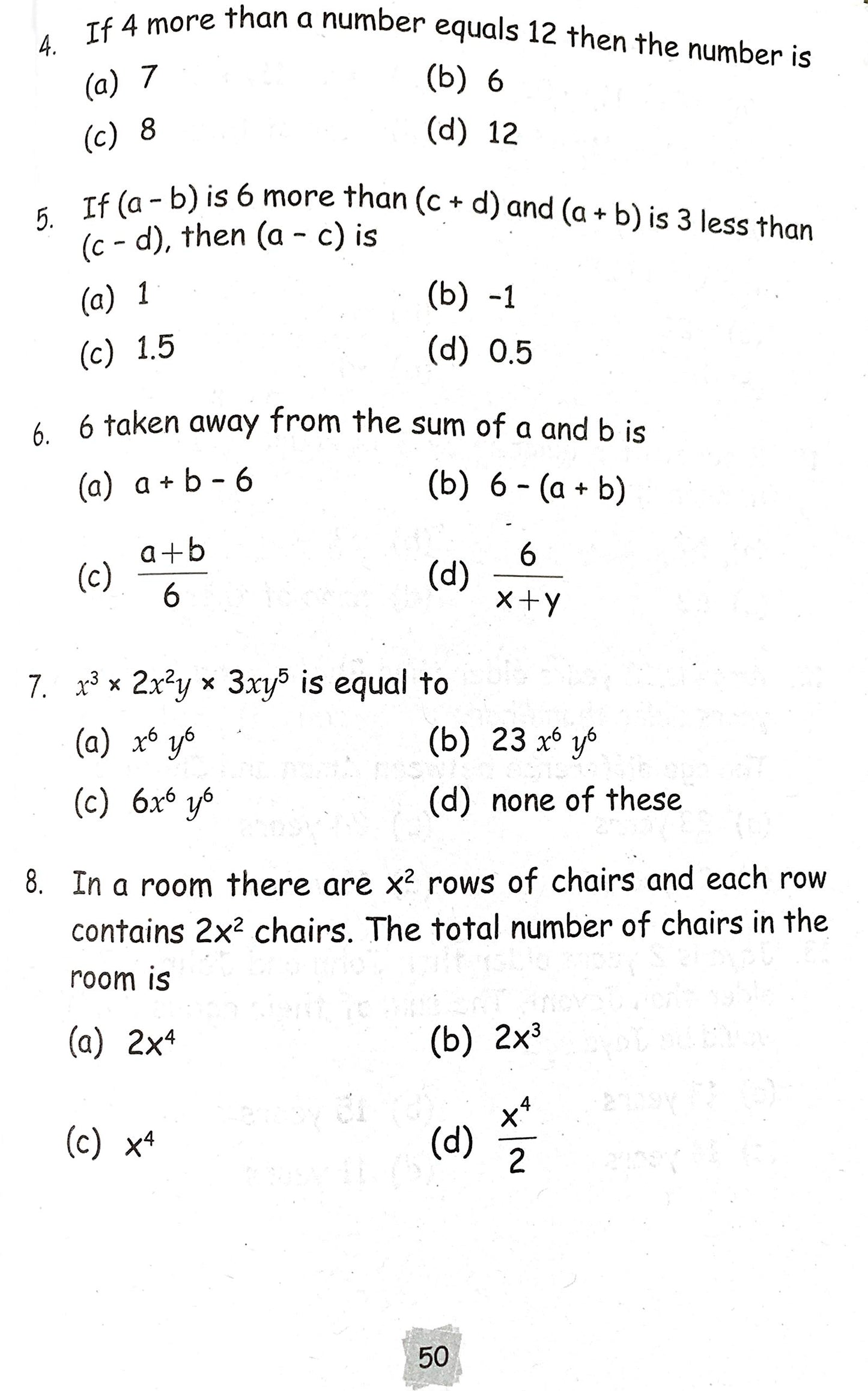 Maths Olympiad Munch-6. - Dista