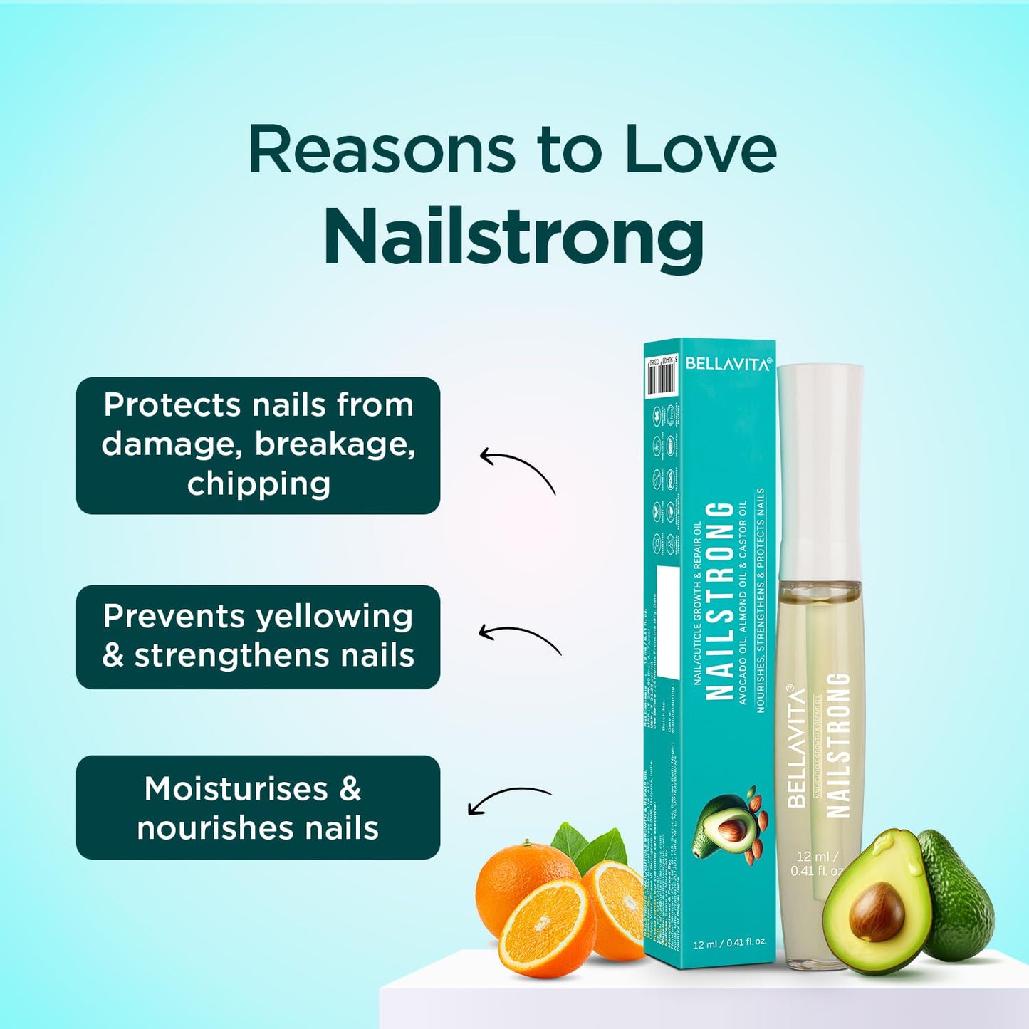 Bella Vita Organic Nail Strong Oil - Distacart