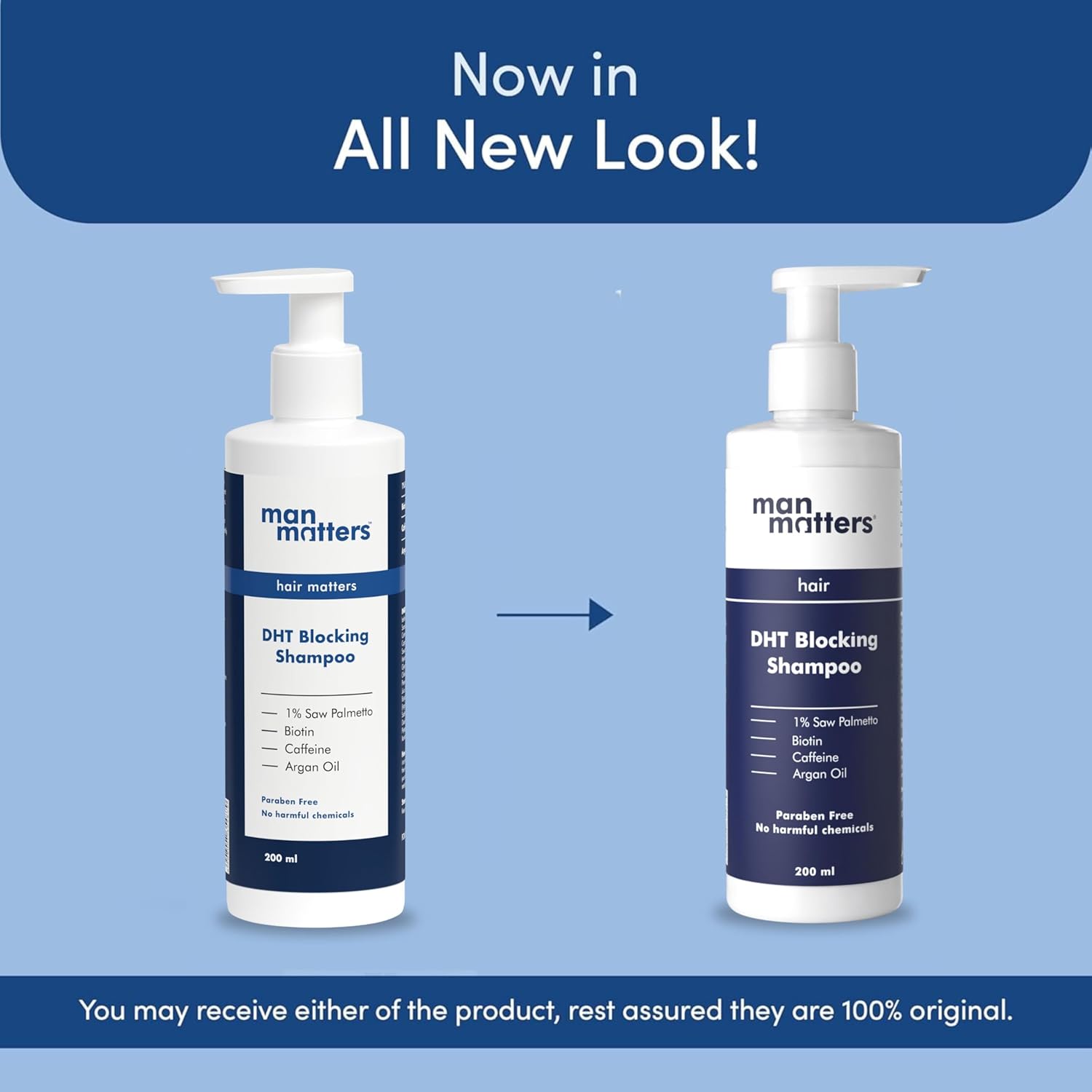 Man Matters Anti Hair Fall DHT Blocking Shampoo With Argan Oil, Biotin, Caffeine - Distacart