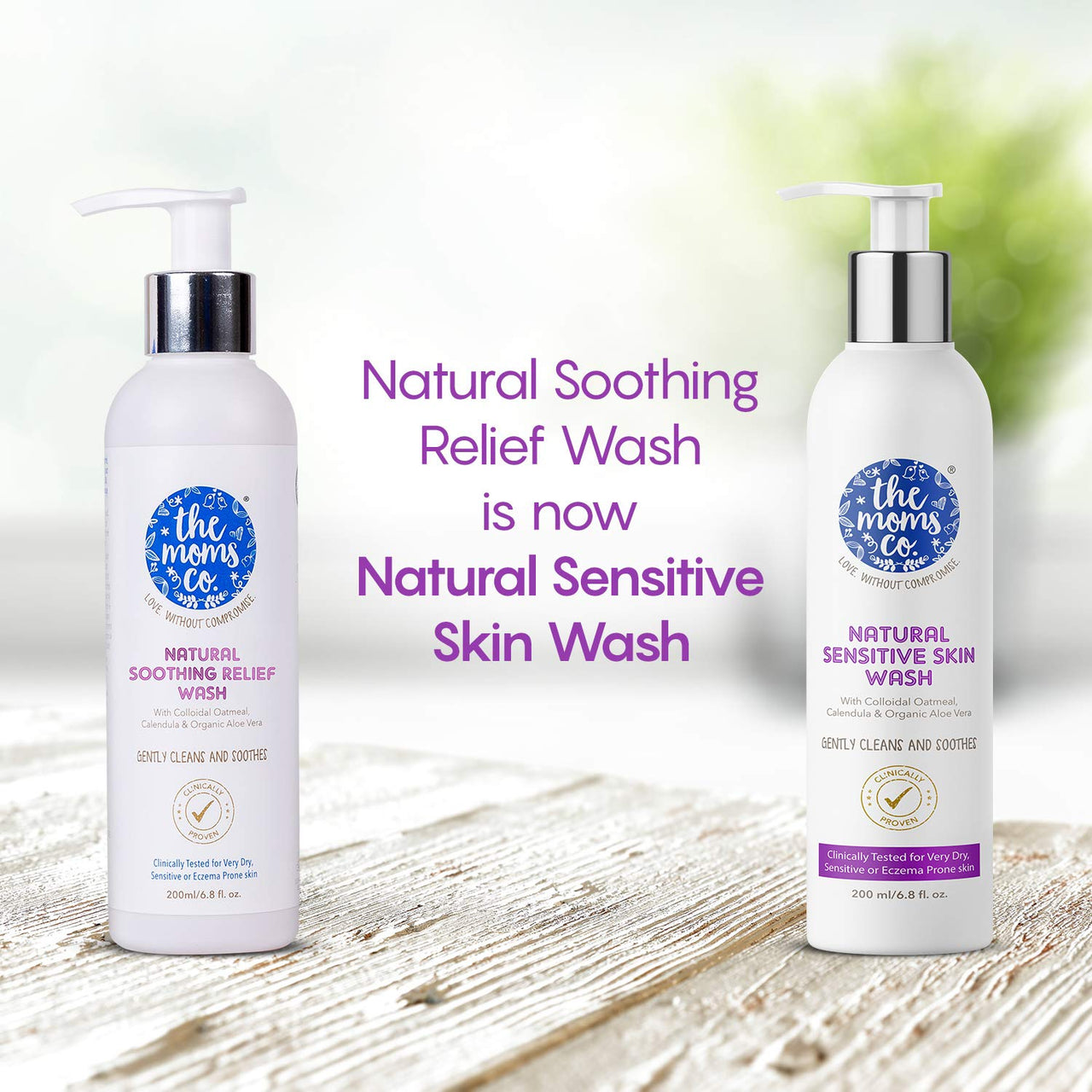 The Moms Co Natural Sensitive Skin Wash - Distacart