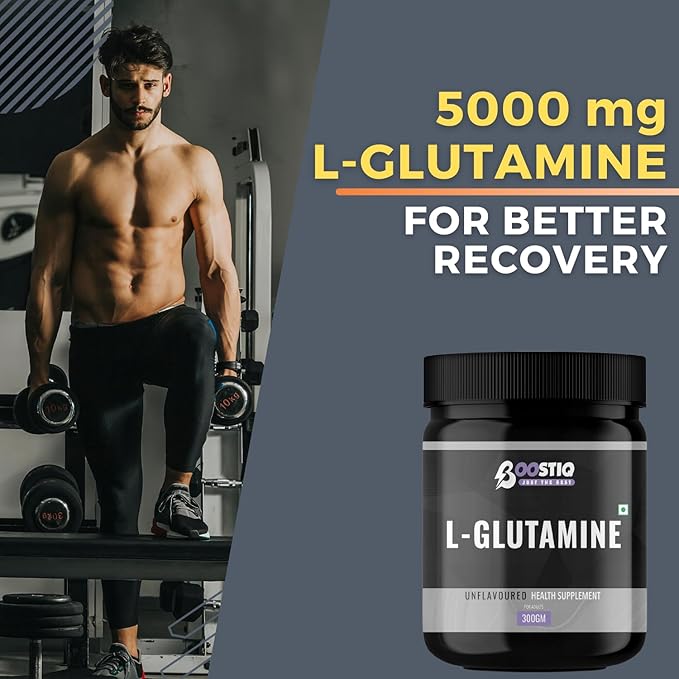 BOOSTIQ L-Glutamine Powder - Unflavoured - Distacart