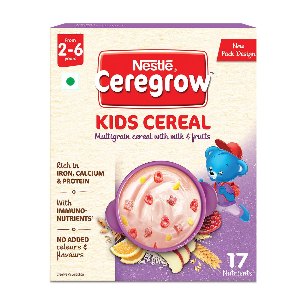 Nestle Ceregrow Kids Cereal-Multigrain, Milk &Fruits - Distacart