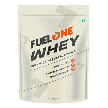 FUELONE Whey Protein (Cafe Mocha, / 2.2lbs) | 24g Protein | 5.29g BCAA & 4.2g Glutamic Acid