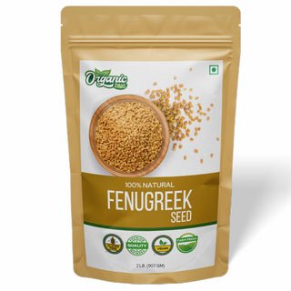 Organic Zing Fenugreek Seeds Also Known As Methi Seeds and Trigonella Foenum-Graecum |100% Pure & Natural | Vegan | Preservative Free | Resealable Pack