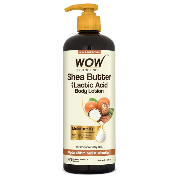 Wow Skin Science Shea Butter and Cocoa Butter Moisturizing Body Lotion - Distacart