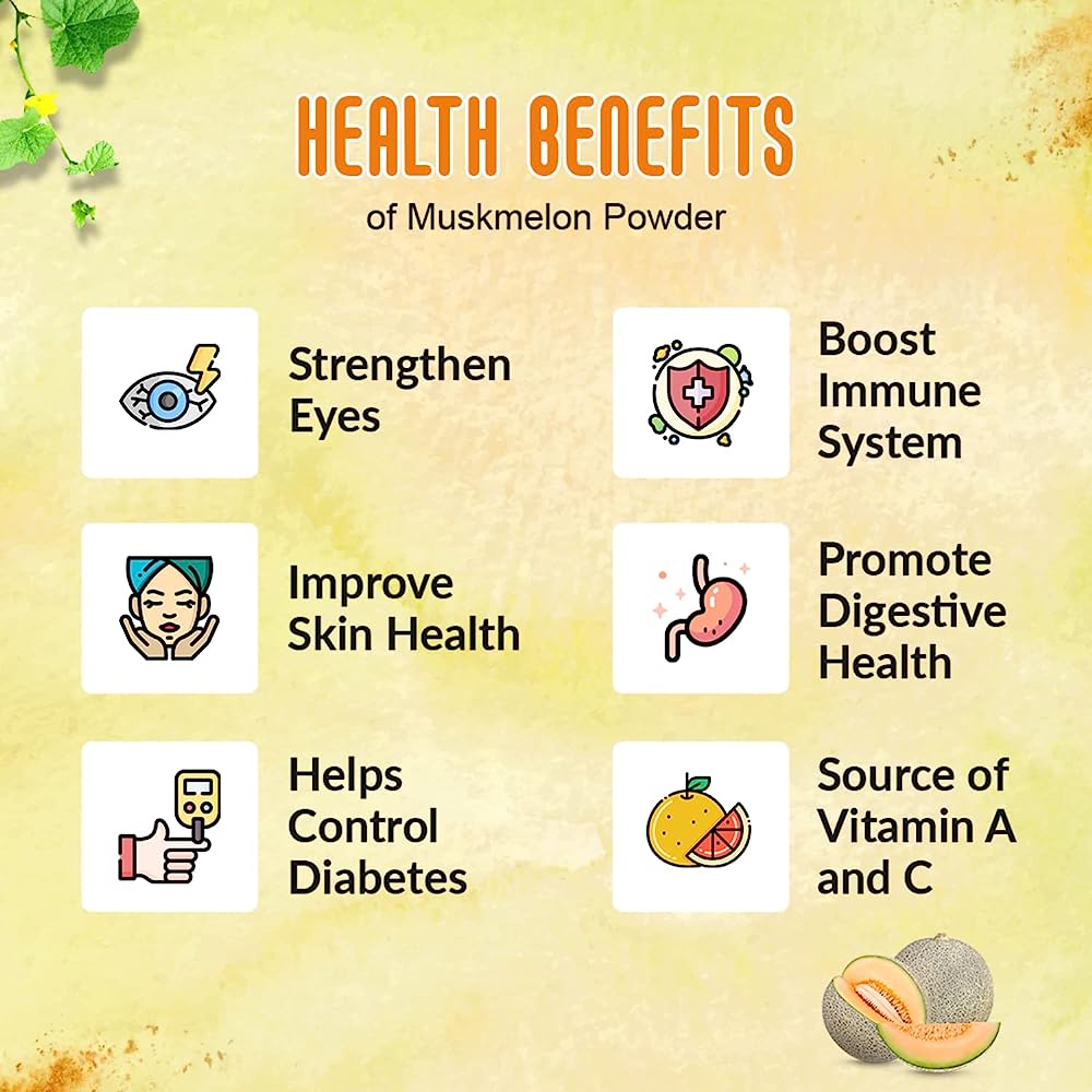 Nattfru Muskmelon Juice Powder - 90g (3 Packs X 30g each- Inside) - Distacart