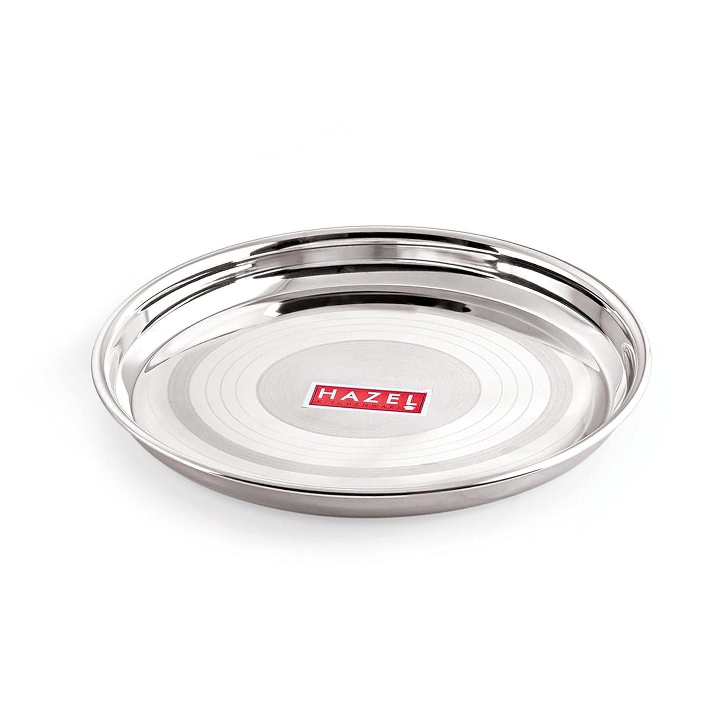 HAZEL Stainless Steel Plate Set for Dinner Launch, Set of 2, 28.5 cm, Medium - Dista