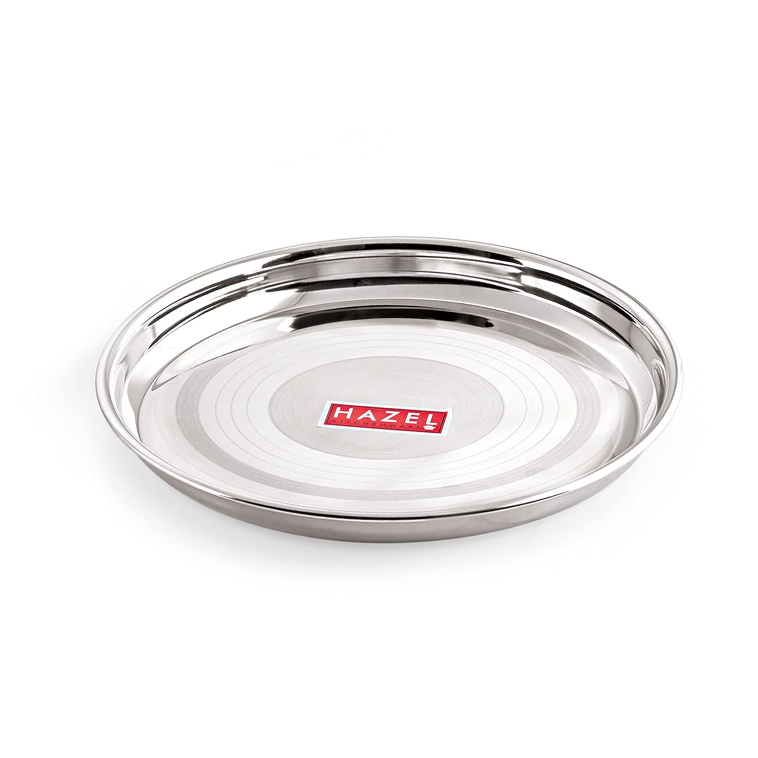 HAZEL Stainless Steel Plate Set for Dinner Launch, Set of 2, 28.5 cm, Medium - Dista