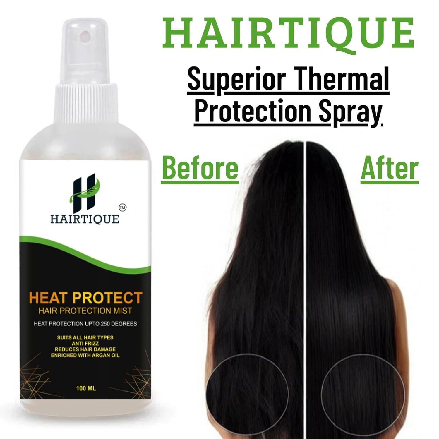 Samisha Heat Protection Hair Mist With Argan Oil & Provitamin B5 - Distacart
