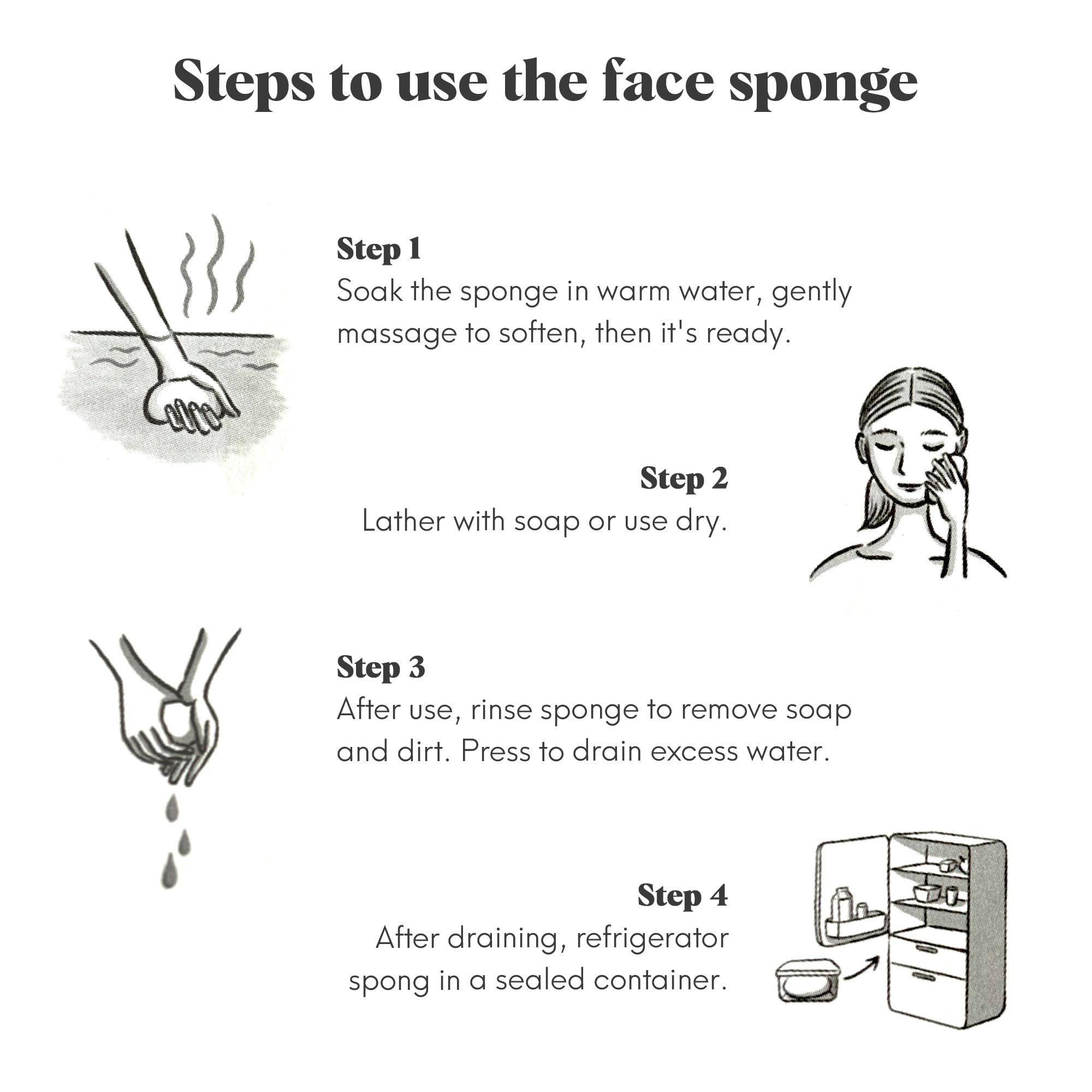 ILEM JAPAN Natural Japanese Konjac Sponge Face | Suitable For Sensitive & Dry Skin | Gentle & Non-Irritating | Remove Dead Skin Cells | 6g