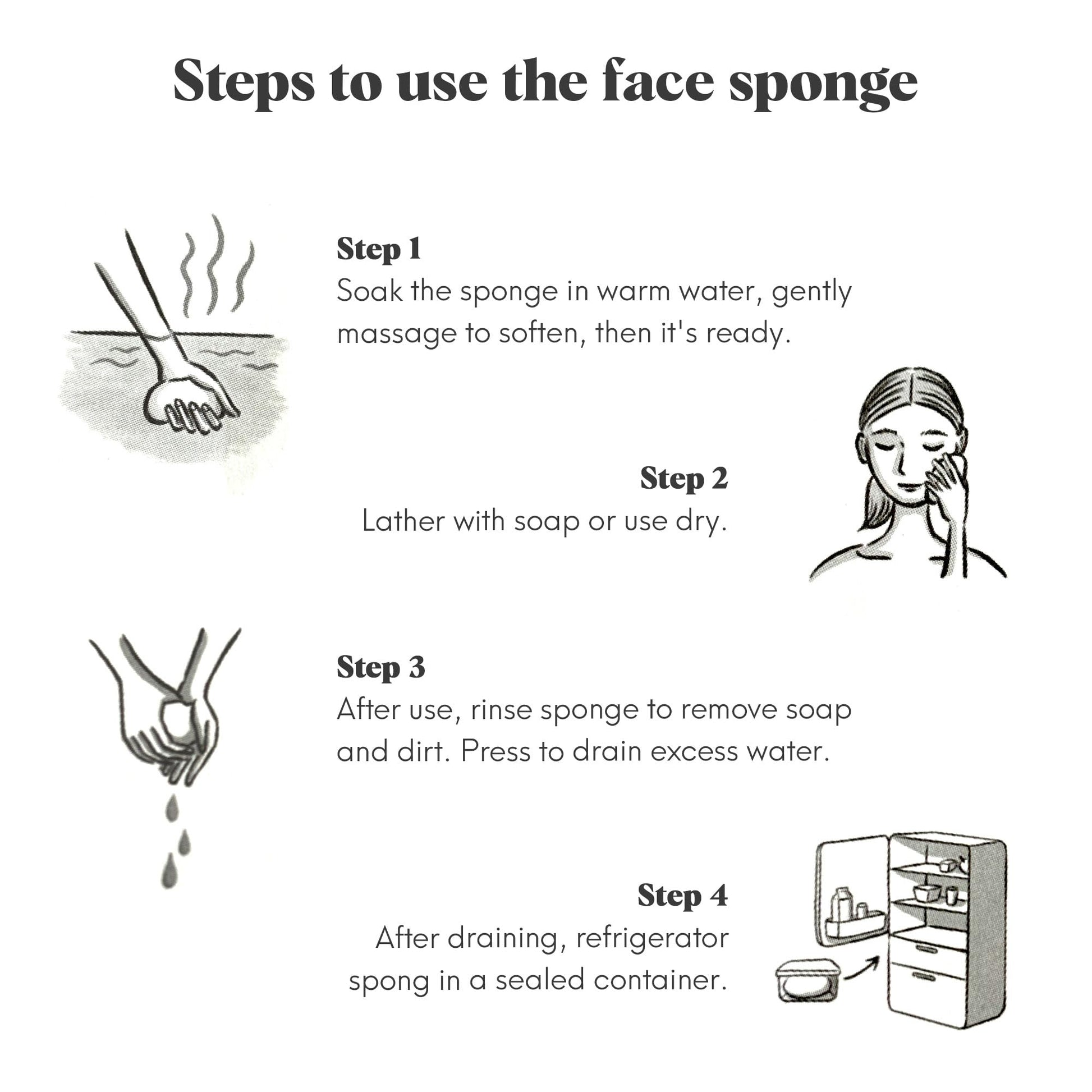 ILEM JAPAN Natural Japanese Konjac Sponge Face | Suitable For Sensitive & Dry Skin | Gentle & Non-Irritating | Remove Dead Skin Cells | 6g