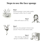Thumbnail for ILEM JAPAN Natural Japanese Konjac Sponge Face | Suitable For Sensitive & Dry Skin | Gentle & Non-Irritating | Remove Dead Skin Cells | 6g