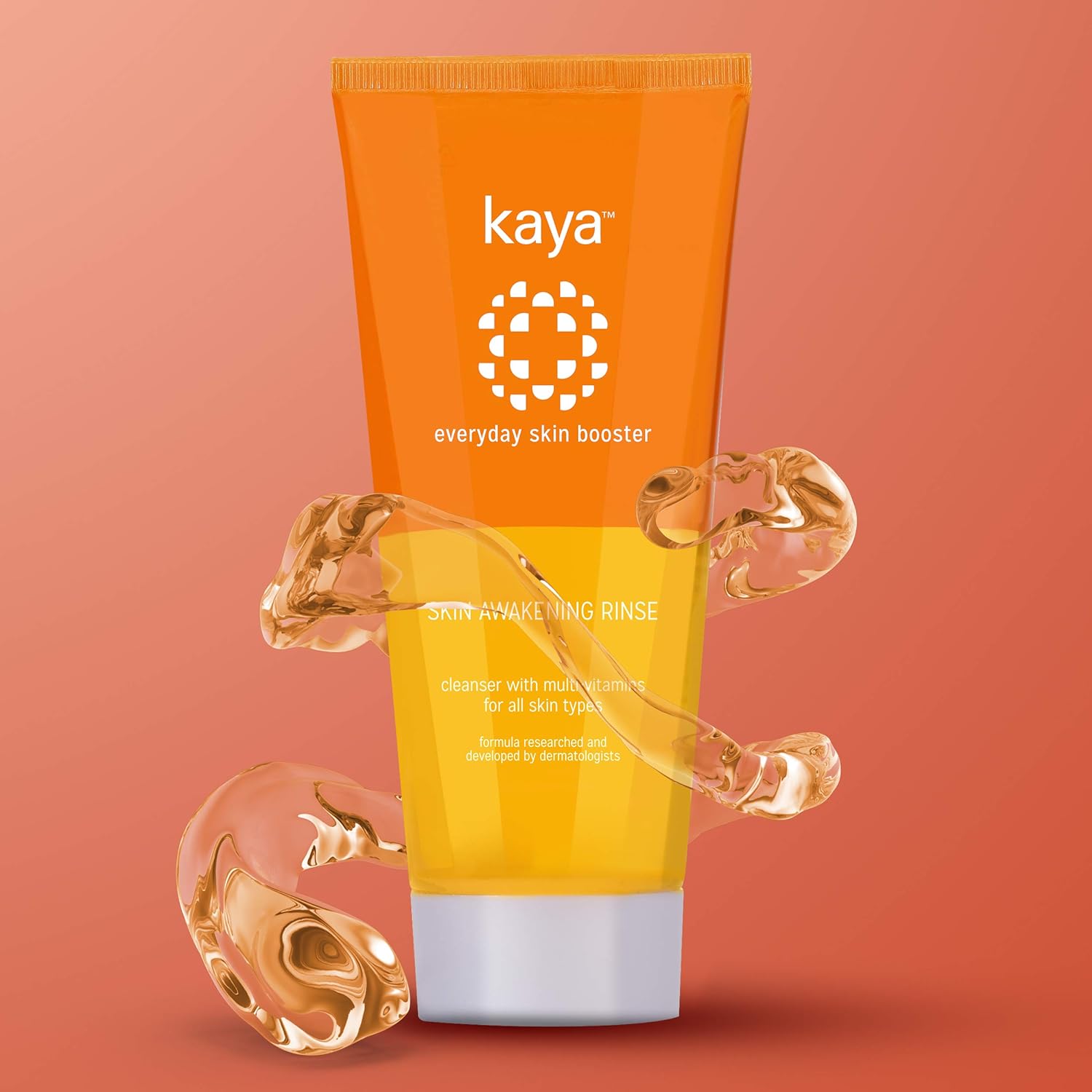 Kaya Skin Awakening Rinse Face Wash with Niacinamide, Vitamin C, A & E for All Skin Types - Distacart