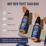 Thumbnail for Yaan Man Tinted Moisturizer for Men, 30gm (Dark) | BB Cream | Improves Uneven Skin Tone| Hydrating and Light Weight, Non Sticky Makeup | With Kale Oil & Trehalose