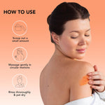 Thumbnail for Himalayan Body Scrub with Lychee Oil - Natural Exfoliating Body & Face Scrub for Acne, Cellulite, Scars, Moisturizing & Deep Cleansing Skin - Skin Care for Men and Women - Distacart