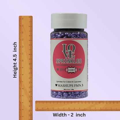 lavender sprinkles bottle for decoration bottle 100 g