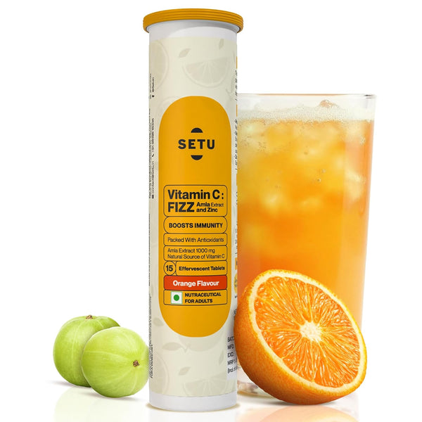 Setu Vitamin C: Fizz - 15 Effervescent Tablets - Distacart
