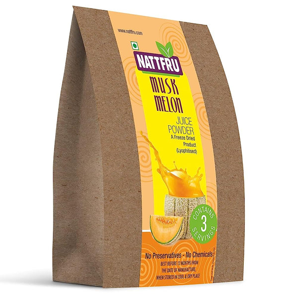 Nattfru Muskmelon Juice Powder - 90g (3 Packs X 30g each- Inside) - Distacart