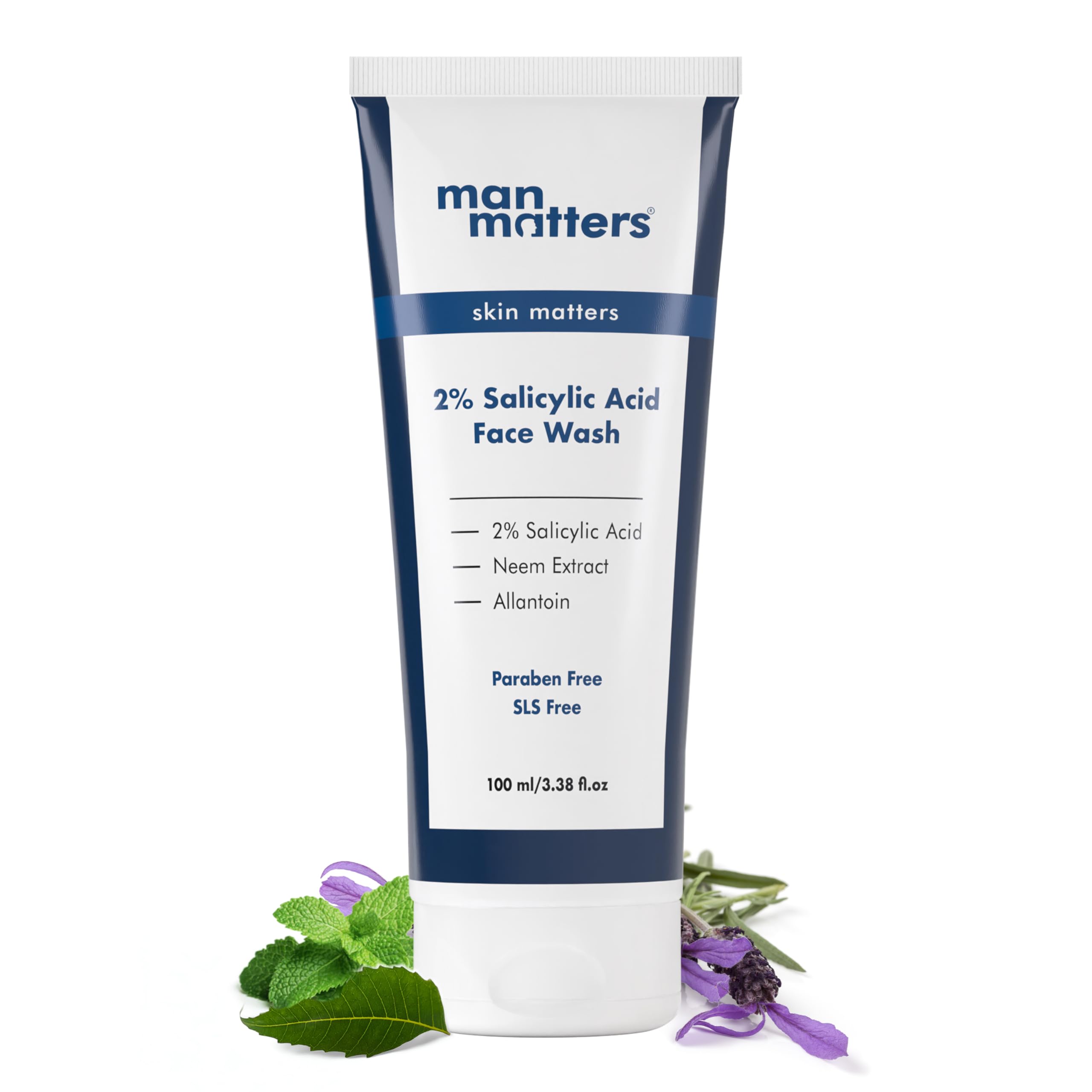 Man Matters Clear 2% Salicylic Acid Face Wash for Men, Paraben & SLS Free - Distacart