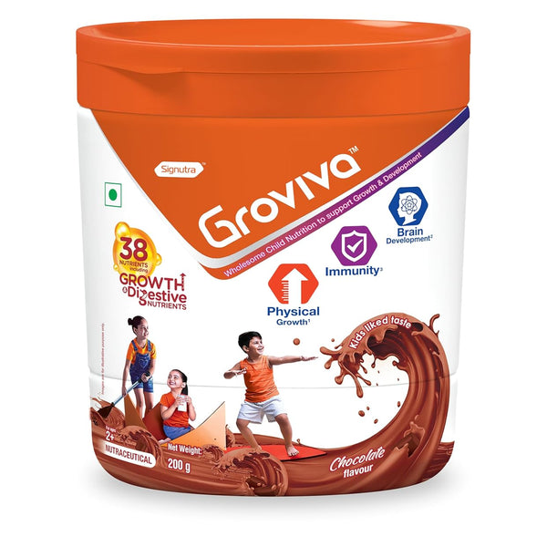 Groviva Wholesome Child Nutrition for Growth & Development-Chocolate - Distacart