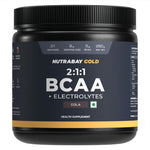 Thumbnail for Nutrabay Gold BCAA 2:1:1 with Electrolytes 5000 mg Vegan BCAAs per Serving – Pre/Post Workout Energy Drink for Muscle Build Up & Faster Recovery - Tested for Purity - No Banned Substances – 250g, Cola